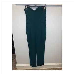 Express Strapless Sweetheart Neck Jumpsuit